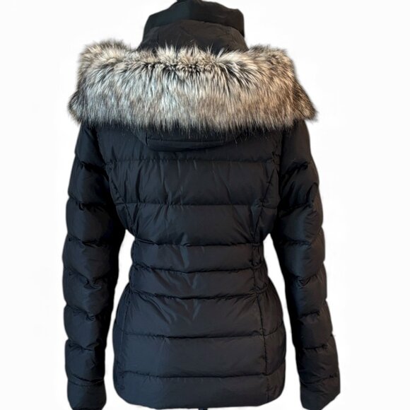 North Face Gotham Black Down Puffer Jacket With Faux Fur Hood Size S - Picture 2 of 16